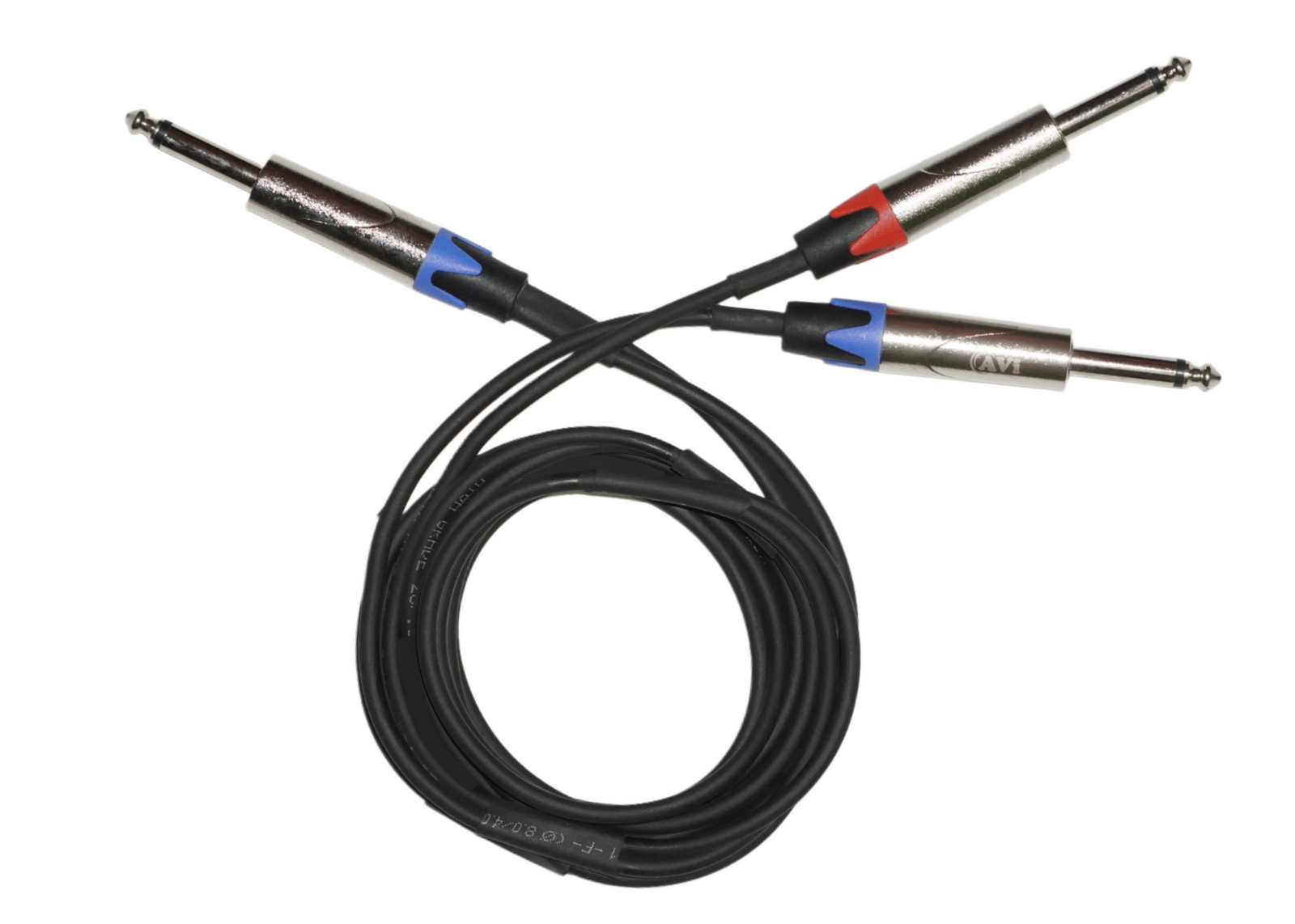 AVi Phono Mono 6.35mm (1/4) to 2 Phono Mono 6.35mm (1/4)